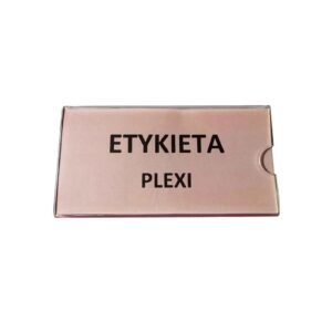 Kieszeń C na etykiety samoprzylepna plexi