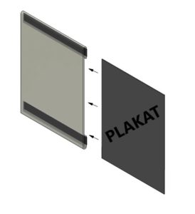 Kieszeń plakatowa typu C z PCV