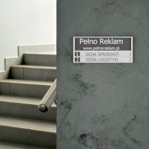 Tabliczka przydrzwiowa informacyjna 49+19