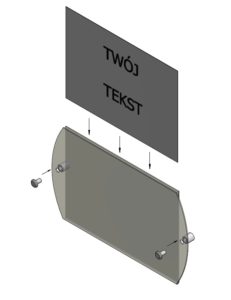 Kieszeń przydrzwiowa owalna z plexi - w jaki sposób wkładamy kartkę 