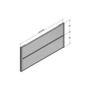 Tabliczka przydrzwiowa modułowa 49 mm
