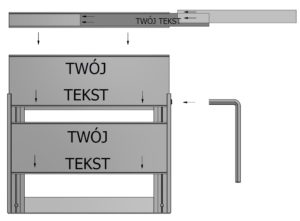 Jak złożyć tabliczkę przydrzwiową modułową