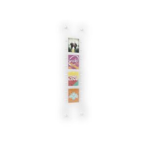 System linkowy z plexi mocowanie ściana ściana