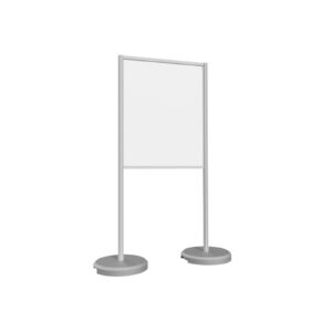 Stojak wystawowy zewnętrzny podstawy betonowe