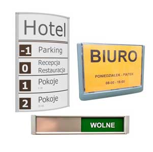 oznakowanie pomieszczeń